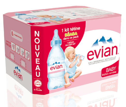 Evian Baby : la tétine qui transforme une bouteille d'eau en